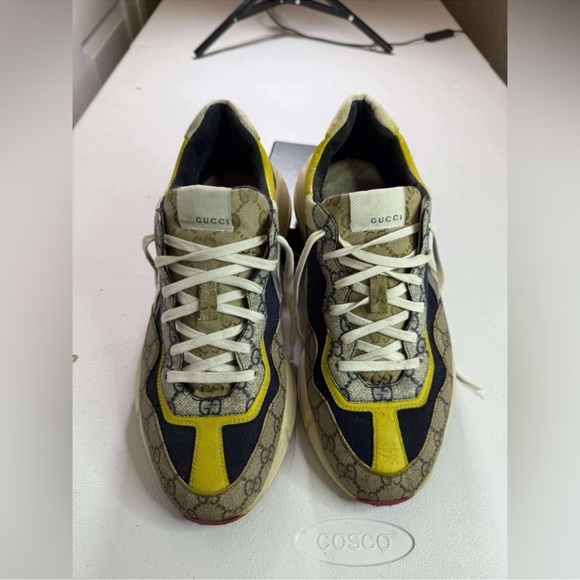 Gucci Rhyton chunky sole sneakers Sz 10 no insoles - Picture 14 of 16